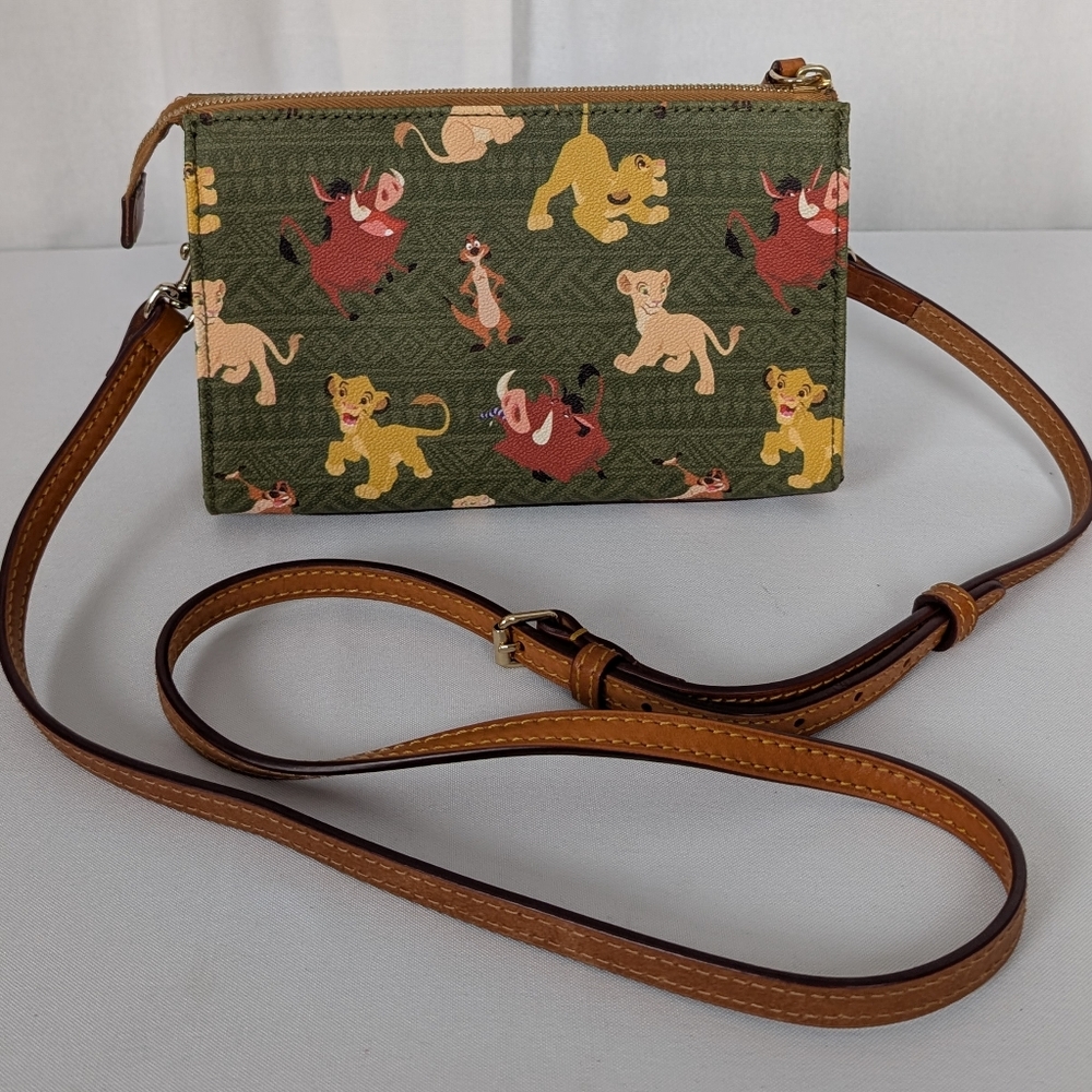 Dooney & Bourke Disney Green 1997 Lion King Crossbody Bag EUC - Picture 8 of 16
